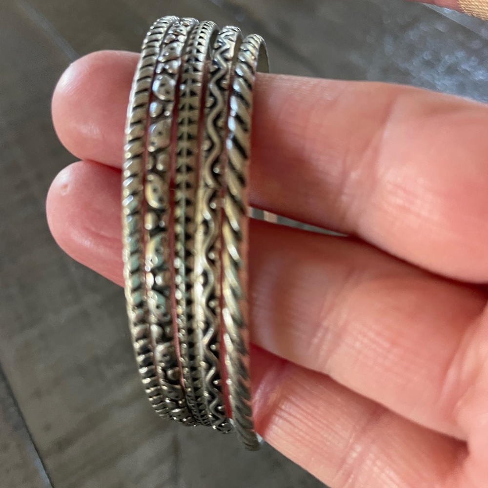 Bracelets / Bangle Bracelets Silver Color 5 Total - image 3